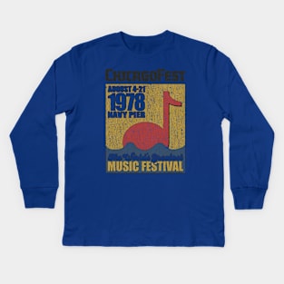 ChicagoFest on The Pier 1978 Kids Long Sleeve T-Shirt